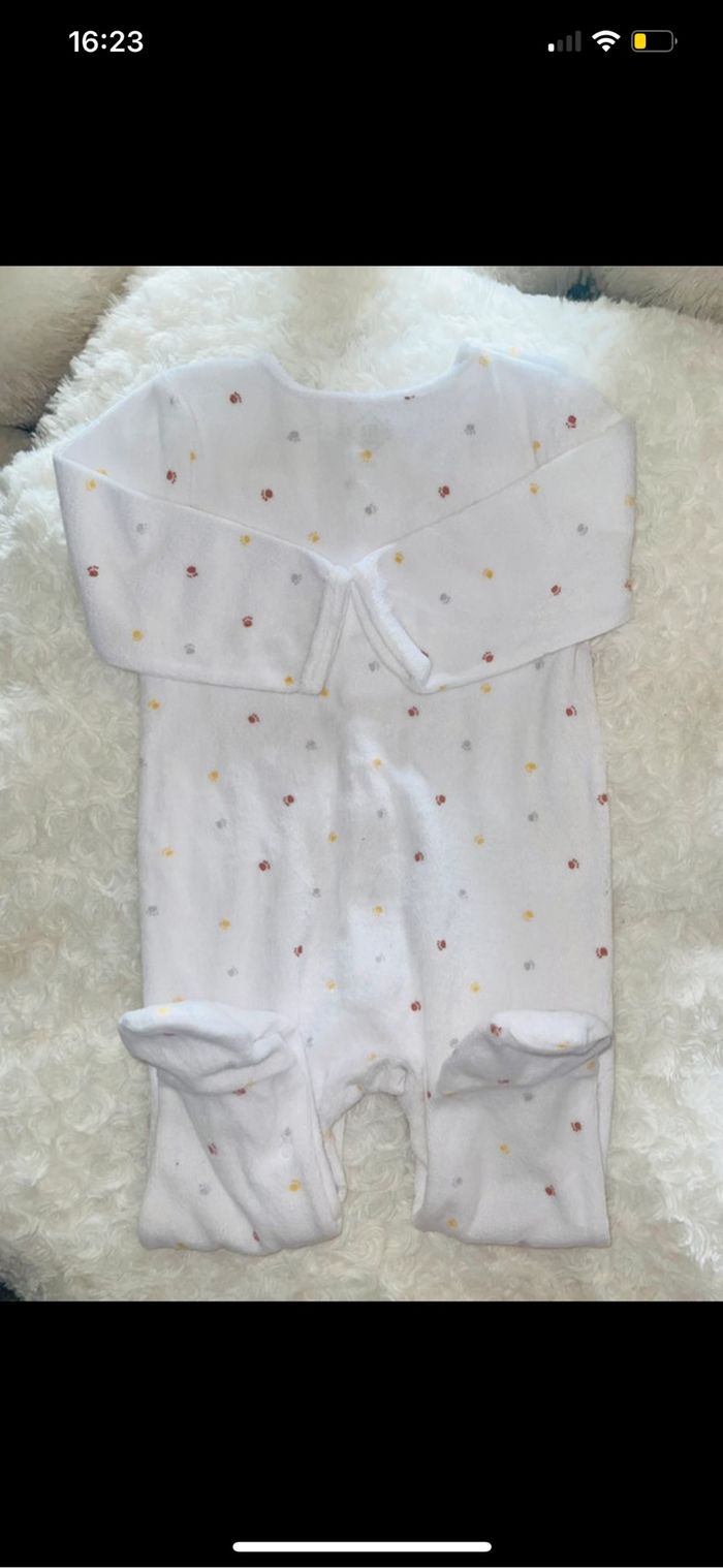 Pyjama dort bien Tex bébé mixte 9 mois très bon état velours chaud - photo numéro 2
