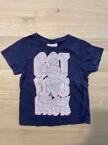 T-shirt manches courtes bleu Disney 2 ans