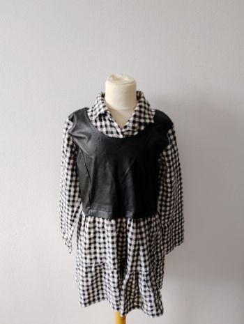Robe bi matière 10 ans