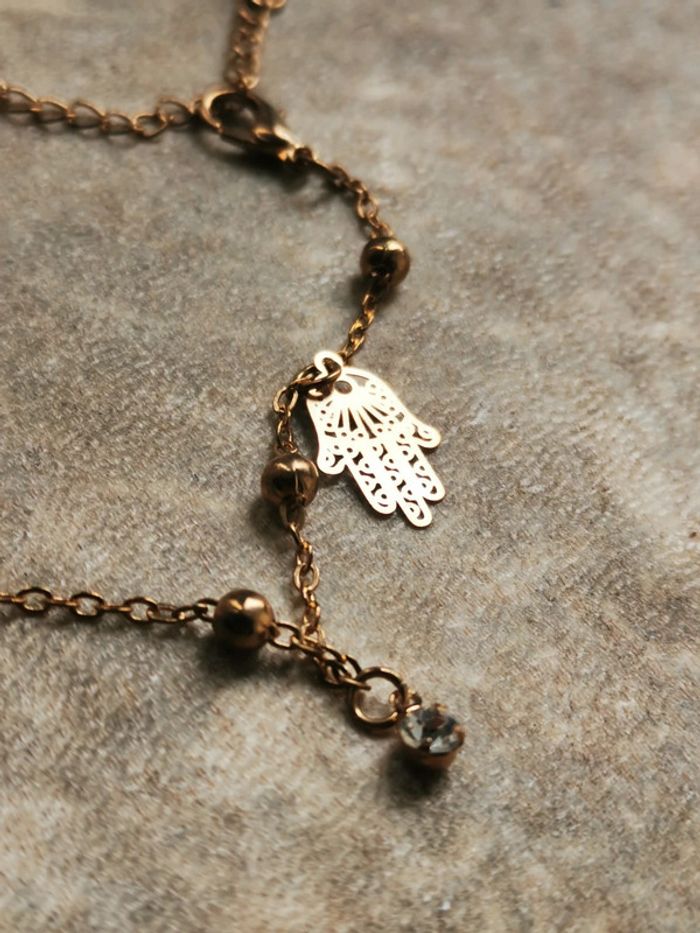 Bracelet fantaisie doré - photo numéro 2