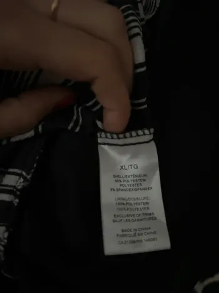 Combinaison pantalon fluide rayée noir et blanc Ardene - photo numéro 6