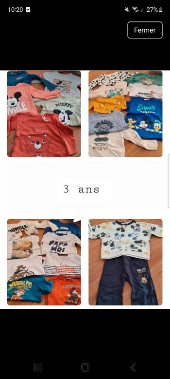 Lot vêtement 