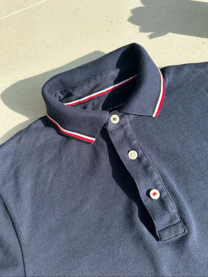 Polo Tommy Hilfiger Slim Fit bleu marine 👕