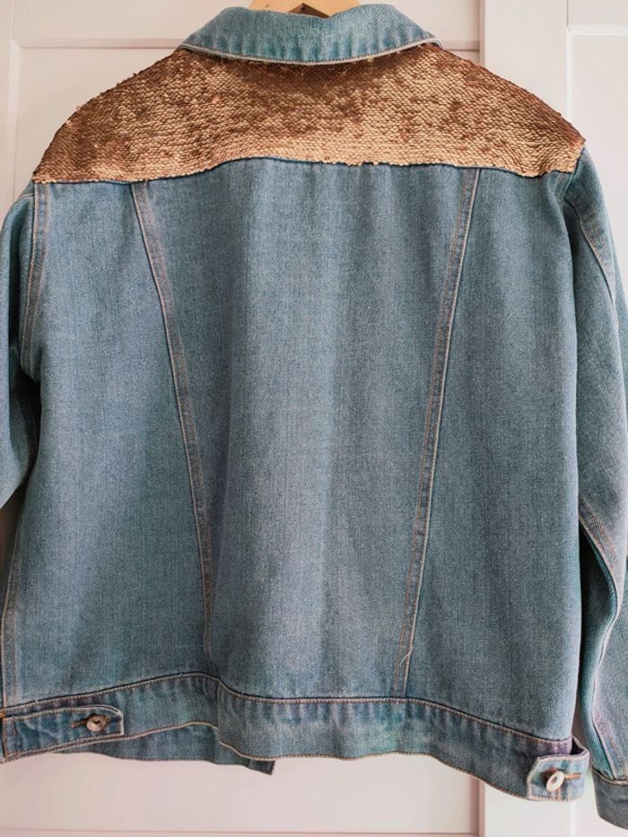 Veste en jean sequin or eight paris taille M L 40 42 neuf - photo numéro 6