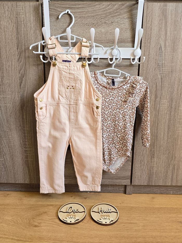 Vêtement Bébé Fille - Ensemble Salopette + body - Sergent Major - 18 mois 80 cm