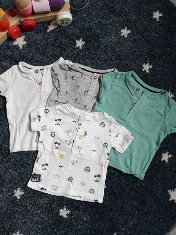 Lot de 4 T-shirt bébé 3 mois