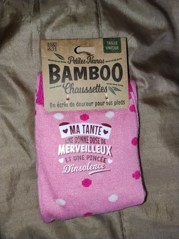 Chaussette en bambou ma Tante  taille unique