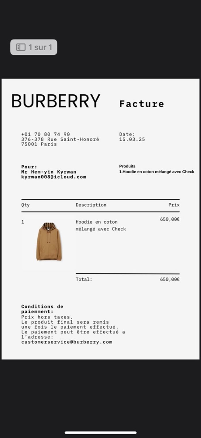 Sweat-shirt burberry - photo numéro 9