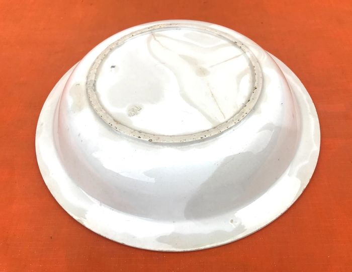 Ancien plat creux  Faïence Fenal Badonviller  Décor floral - photo numéro 5