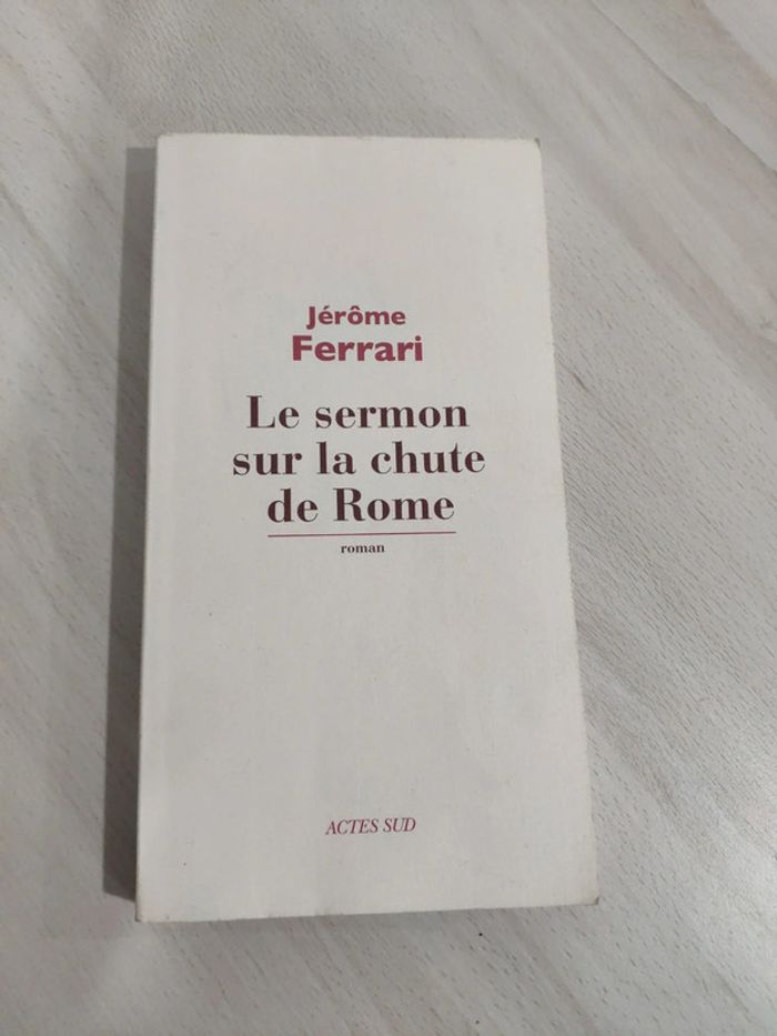 Livre Le sermon sur la chute de Rome Jérôme Ferrari