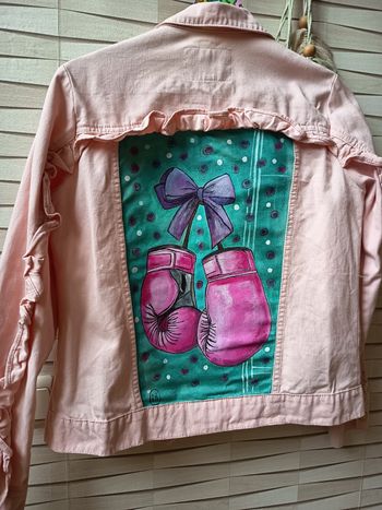 Veste " octobre rose"