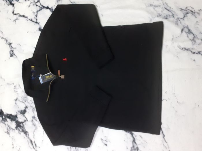 Pull half zip Ralph Lauren - Taille XL - Couleur noir logo brodé rouge - Neuf - photo numéro 3