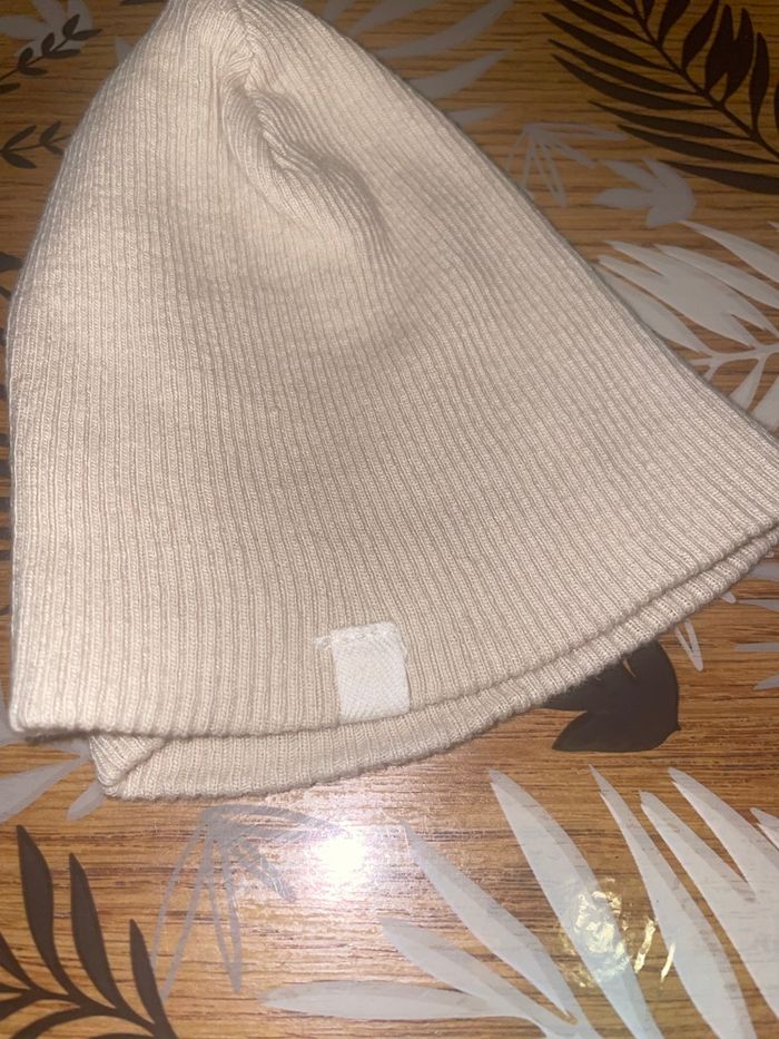 Bonnet côtelé beige bb naissance-3 mois orchestra - photo numéro 2