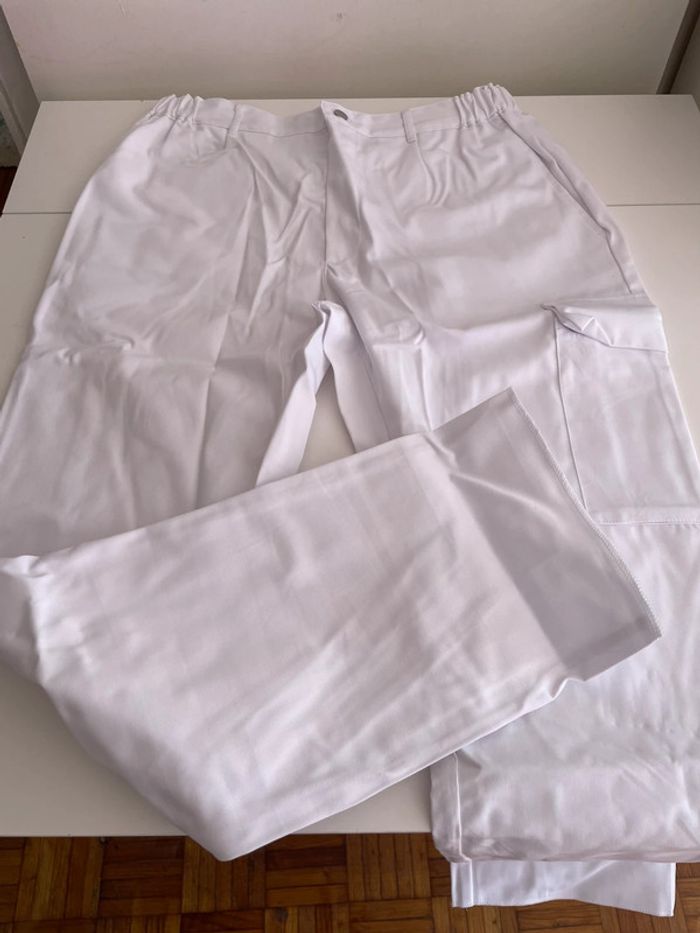 Pantalon blanc de travail taille 42 mulliez-Flory