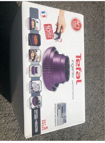 Batterie de cuisine 5 pièces Tefal Ingenio Performance Prune