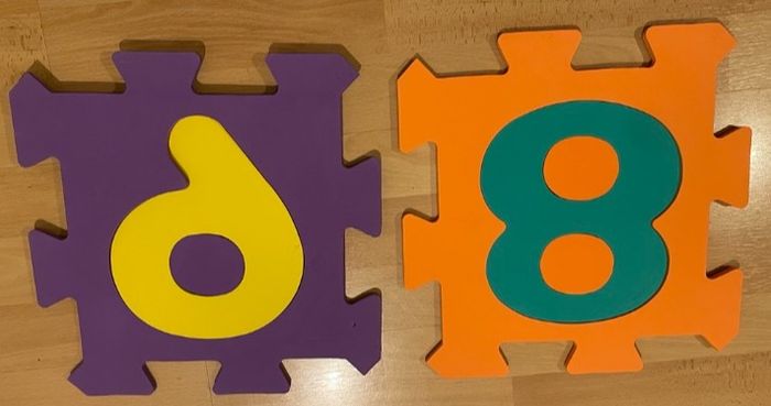 10 dalles tapis puzzle en mousse chiffres 32x32cm - photo numéro 9