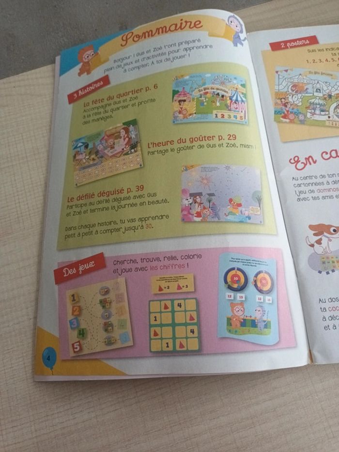 Magazine j'apprends à compter avec Gus et Zoé - photo numéro 2