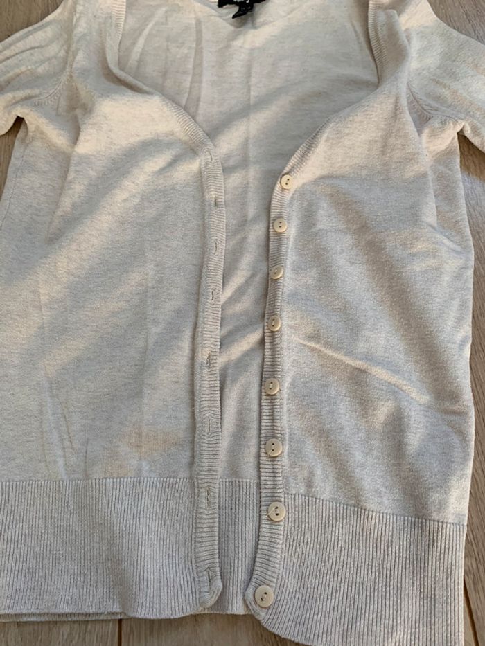 Gilet beige/crème - photo numéro 2