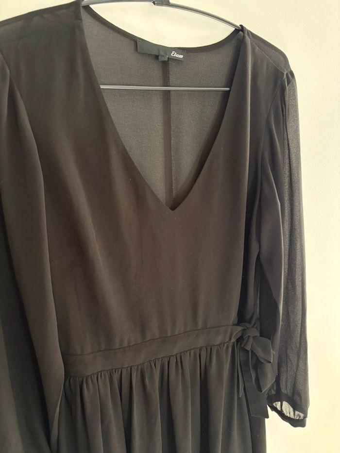Robe fluide noire Etam - photo numéro 2
