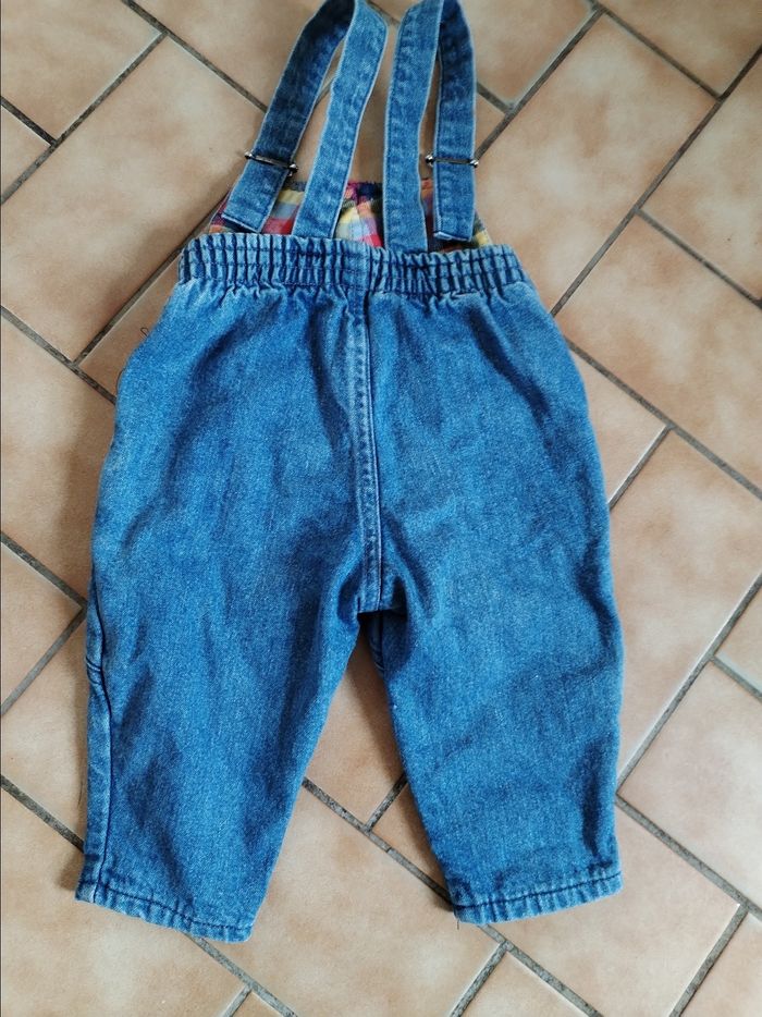 Salopette en jean, taille 6 mois - photo numéro 2