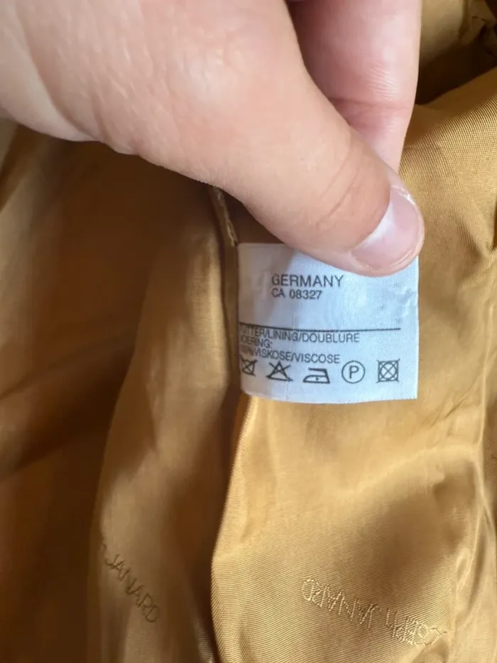 Veste en bon état taille 36 camel / moutarde Joseph janard - photo numéro 9