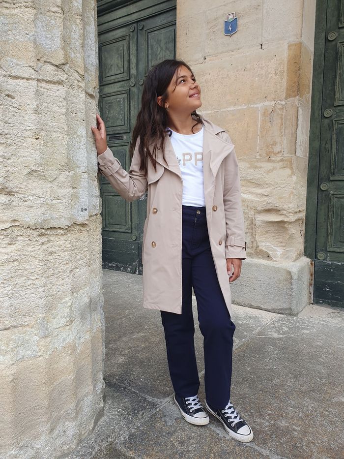 Trench mi-long Antibes beige Taille 8 ans - photo numéro 2