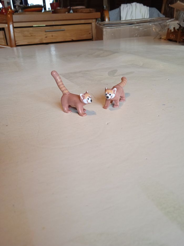 2 pandas roux playmobil
