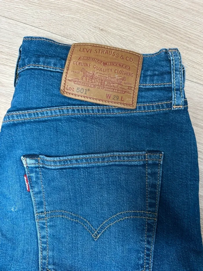 Short Levi’s 501 – W29 – denim bleu – coupe iconique - photo numéro 13