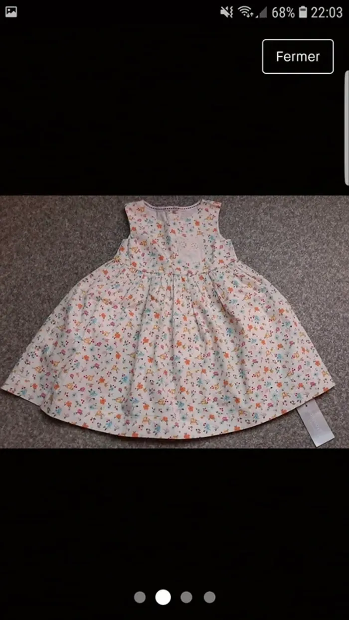 Robe 👗 neuve taille comme un 18/24 mois 
Marque Early day - photo numéro 3