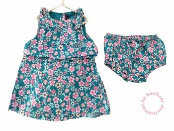 18 mois bébé fille robe été et bloomer sergent major