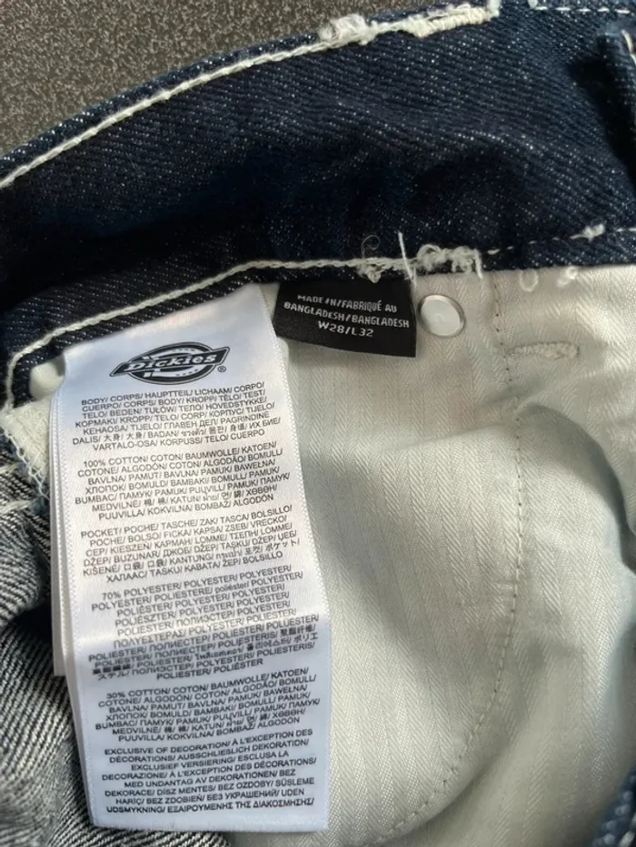 Dickies Loose Wave Jean large denim délavé - photo numéro 8