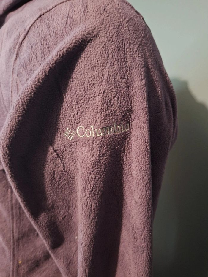 Polaire fine columbia violette - taille M - photo numéro 5