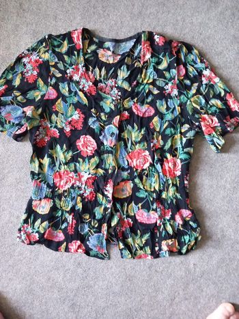 Tunique polyester fleuri T40