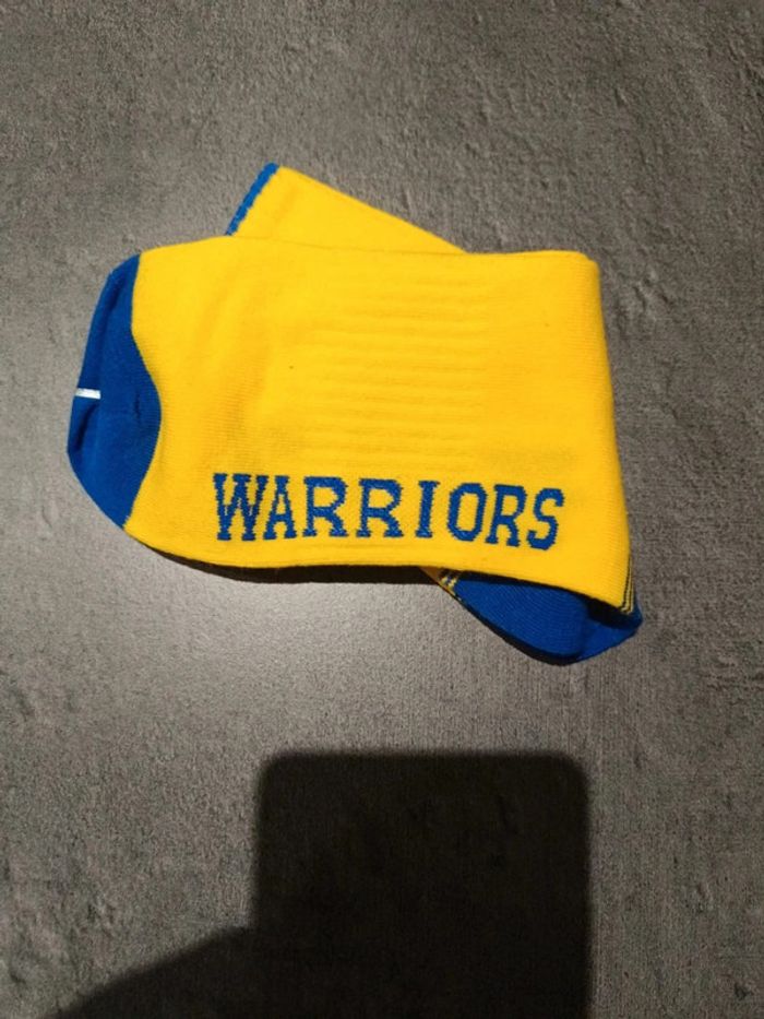 Chaussettes NBA golden state warriors jaune - photo numéro 2