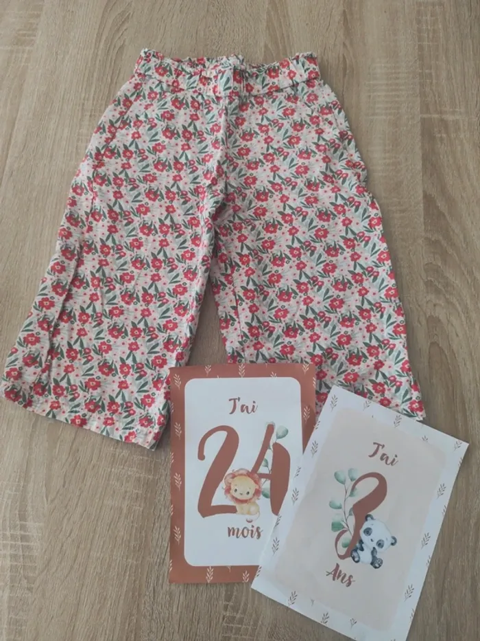 Pantalon tape à l'oeil bebe fille