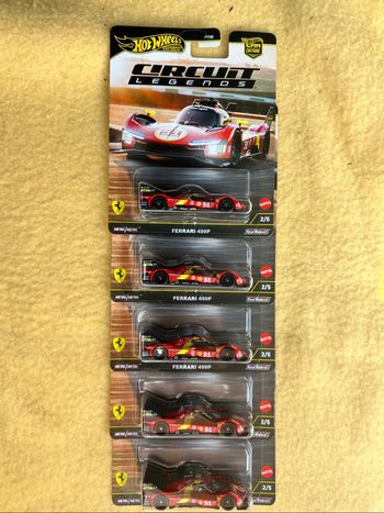 Lot 5 Hotwheels Ferrari 499P