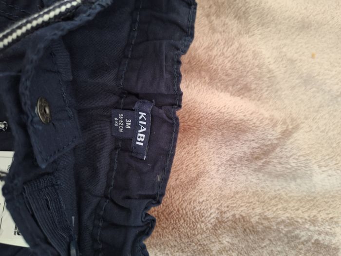 Pantalon garçon 3 mois bleu marine Kiabi - photo numéro 2