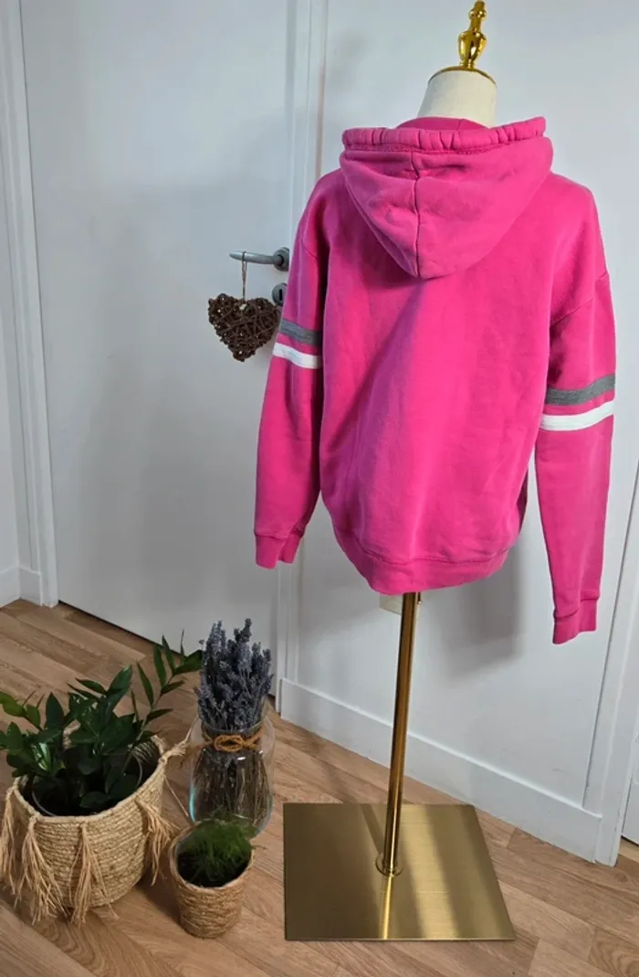 Sweat/pull à capuche Hollister rose taille S/36 - photo numéro 2