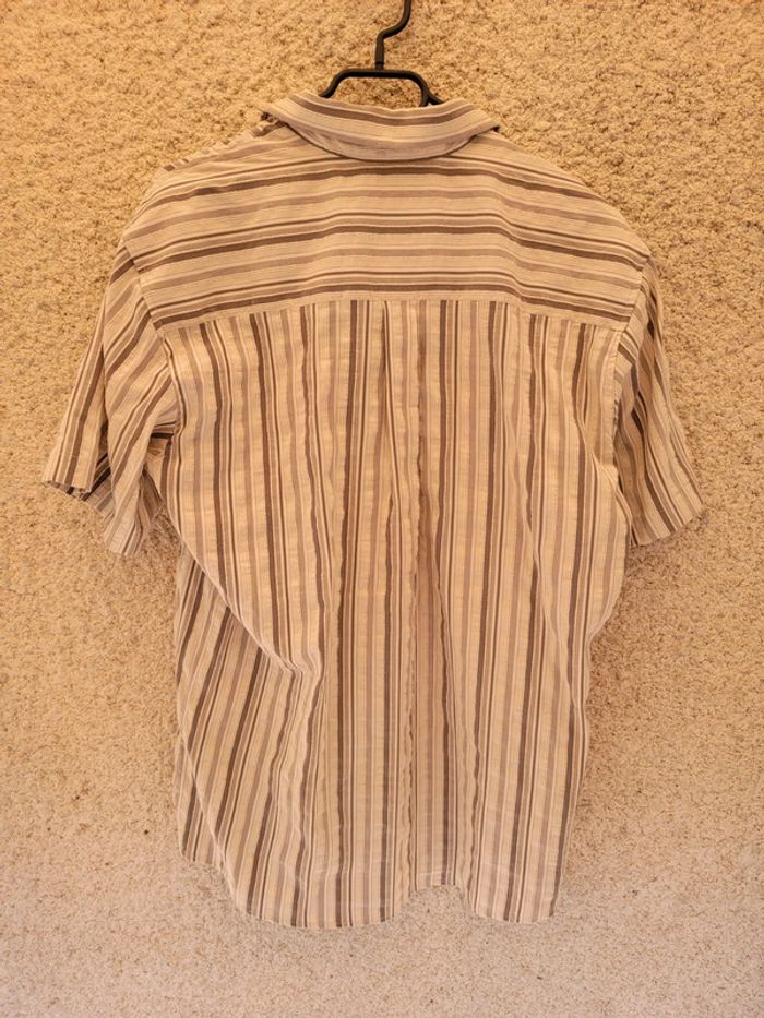 Chemise vintage à rayures ethnique tie and dye grunge légère - photo numéro 3