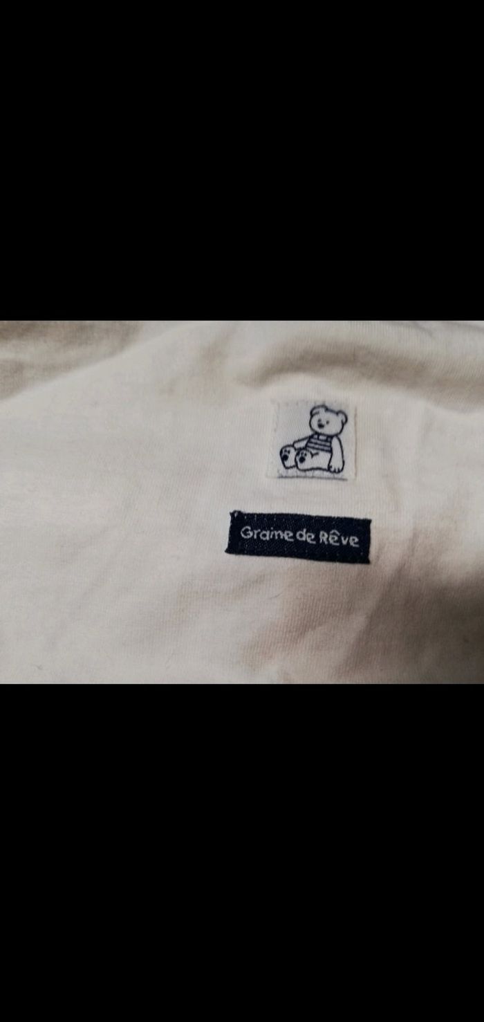 Tee shirt 3 mois manches longues marin - photo numéro 4