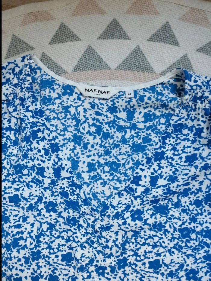 Blouse fleurie - NafNaf - 42 FR = 40 EU - Parfait État - photo numéro 6