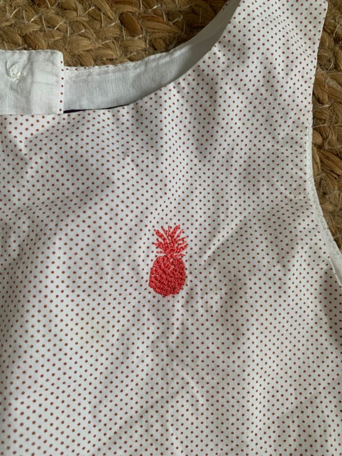 Jolie robe blanche à pois Sergent Major 5 ans - photo numéro 2