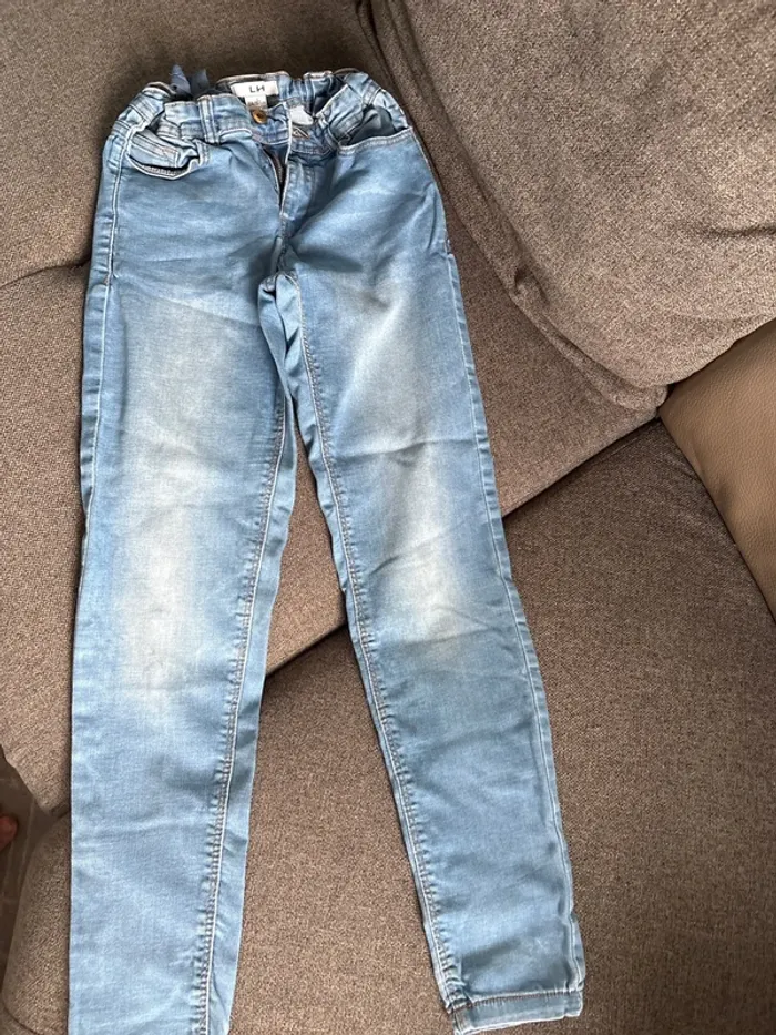 Pantalon bleue ajustable 12 ans