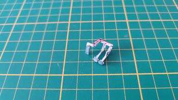 Pédalier pièce détachée miniature Bburago burago Porsche 911 Carrera 1993 rouge 1/18 1/18e 1/18ème #