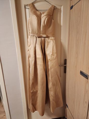 Robe de soirée beige