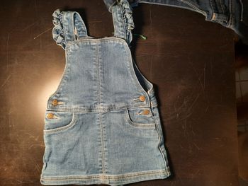 Lot de 2 robes salopettes en jeans