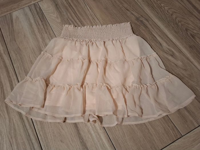 Jupe décontracté avec short mauve corail