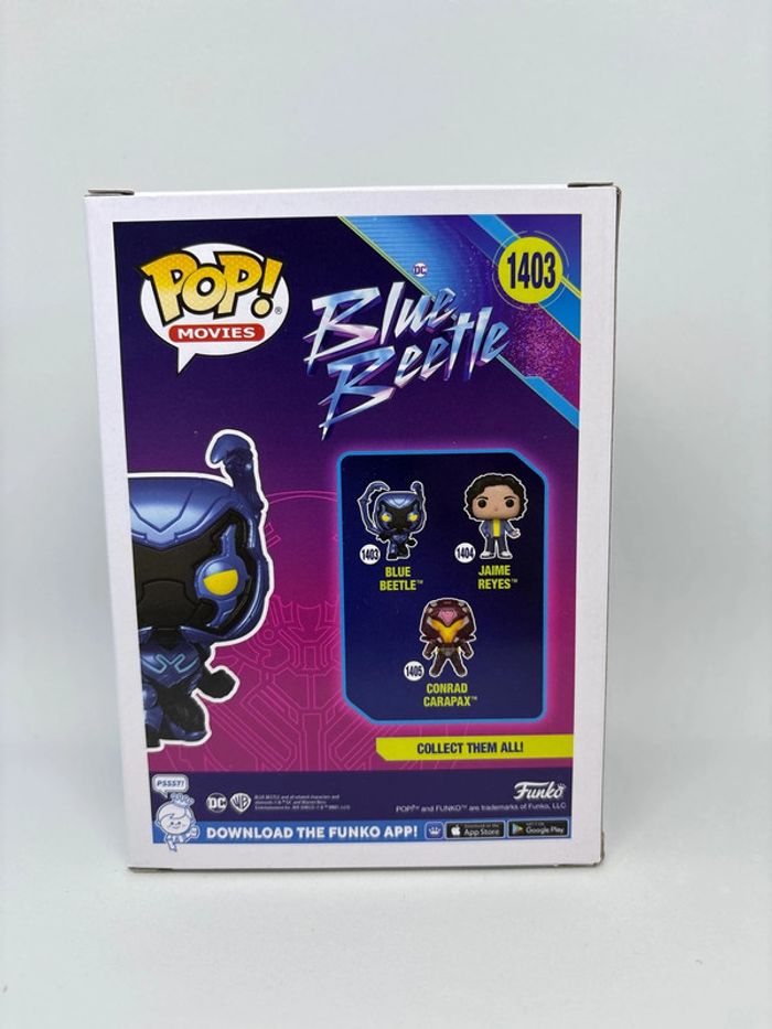 Funko pop dc comics blue beetle chase 1403 - photo numéro 3