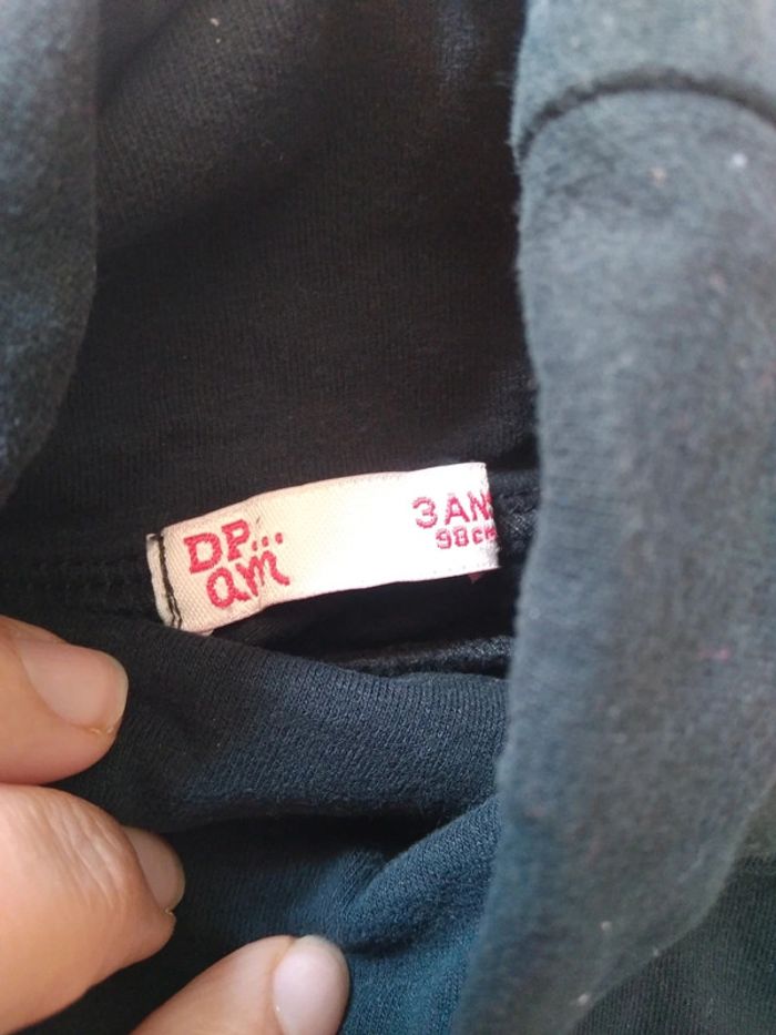 Sous-pull noir DPAM 3 ans - photo numéro 4