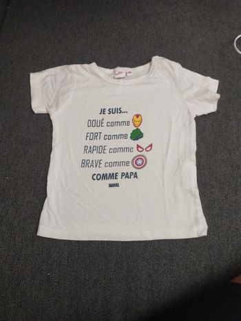 T shirt manches courtes 18 mois